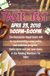 Flyer showcasing the FSST taste testing opportunity